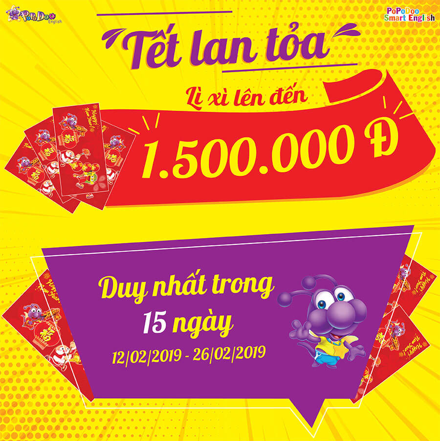 Tết lan tỏa 2019 - Đến PoPoDoo là có lì xì