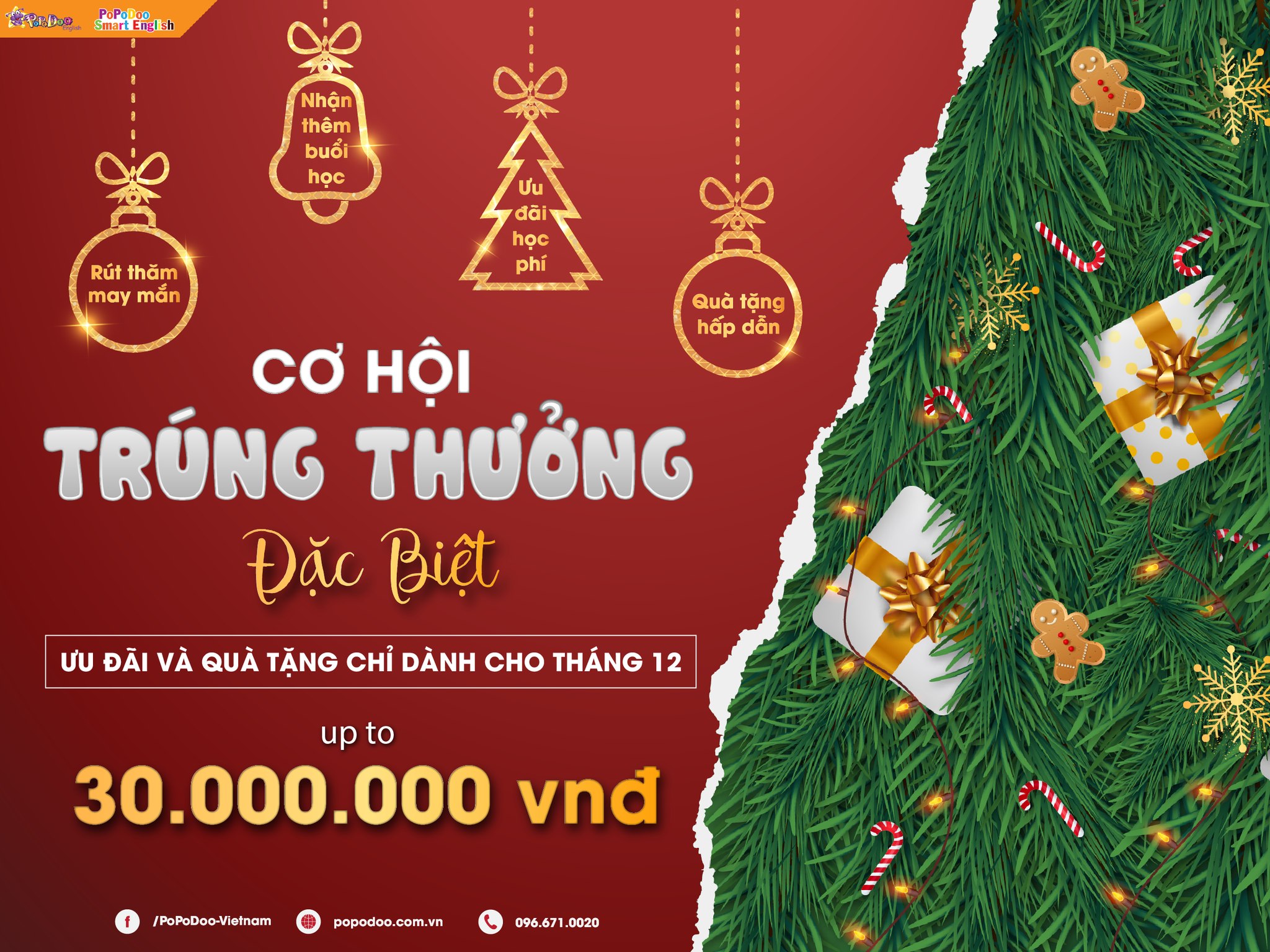 SỞ HỮU LÁ THĂM MAY MẮN CÙNG CƠ HỘI TRÚNG THƯỞNG ĐẶC BIỆT ƯU ĐÃI VÀ QUÀ TẶNG CHỈ DÀNH CHO THÁNG 12